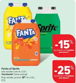 Carrefour Market Fanta of Sprite aanbieding