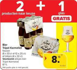 Carrefour Market Bier Tripel Karmeliet aanbieding