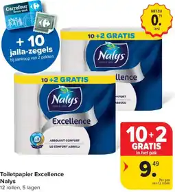 Carrefour Market Toiletpapier Excellence Nalys aanbieding