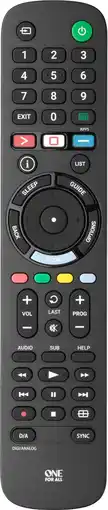 Coolblue One for All URC4912 Sony Télécommande aanbieding