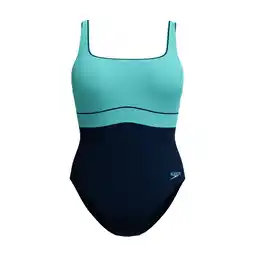 Decathlon Speedo Corrigerend badpak ContourEclipse Navy/Blauw aanbieding