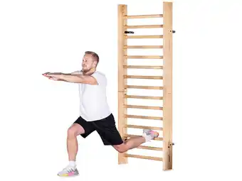 Decathlon Houten wandrek Klimrek Vira - gemonteerd - Made in Germany - tot 130 kg 218x86cm aanbieding