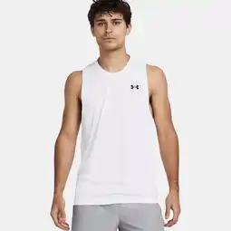 Decathlon Wit Under Armour Tech Heren Tanktop aanbieding