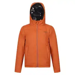 Decathlon Kinder/Kinder Kyrell Camo Omkeerbaar Jasje (Gebrand Koper/Zwart) aanbieding