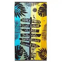 Decathlon Strandlaken Velours Jacquard Meerfarbig 90x170 400g/m² - Vacances aanbieding