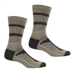 Decathlon Heren Samaris 3 seizoenssokken (pak van 2) (Moccasin Bruin/Briar Grijs) aanbieding