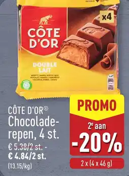 ALDI Côte d'or chocoladerepen aanbieding