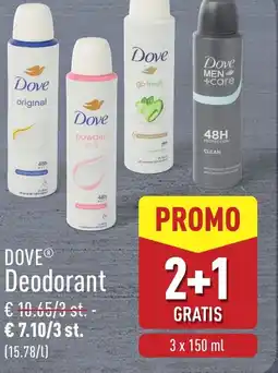 ALDI Dove deodorant aanbieding
