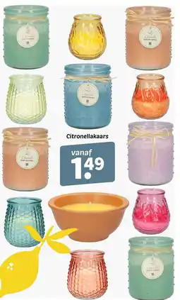Wibra Citronellakaars aanbieding