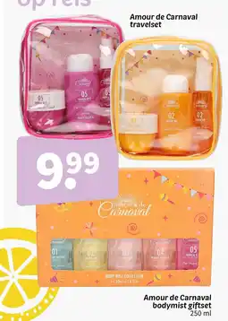 Wibra Amour de Carnaval bodymist giftset aanbieding