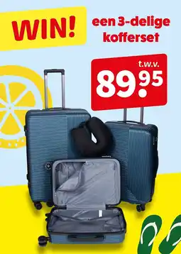 Wibra Een 3 delige Kofferset aanbieding