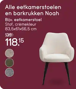 Leen Bakker Eetkamerstoelen Noah aanbieding