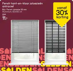 Leen Bakker Fenstr kant en klaar jaloezieën antraciet aanbieding