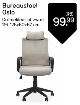 Leen Bakker Bureaustoel Oslo aanbieding