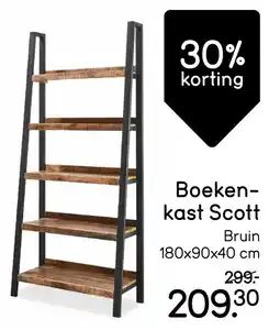 Leen Bakker Boekenkast Scott aanbieding