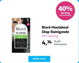 Plein.nl Bioré Houtskool Diep Reinigende aanbieding