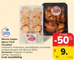 Carrefour Warme hapjes Apero Time Carrefour aanbieding