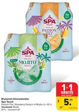 Carrefour Bruisend mineraalwater Spa Touch aanbieding