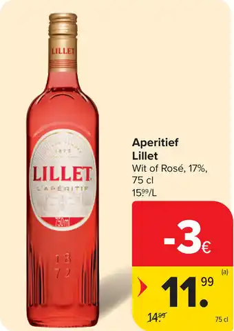 Carrefour Aperitief Lillet aanbieding
