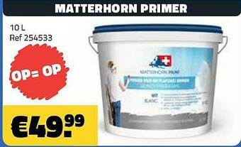 Bouwcenter Frans Vlaeminck Matterhorn Primer aanbieding