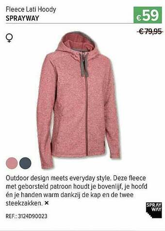 Fleece Lati Hoody Sprayway