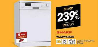 Electro Depot Sharp Vaatwasser aanbieding