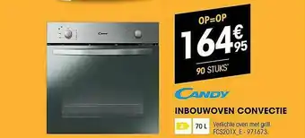 Electro Depot Candy Inbouwiven Convectie aanbieding