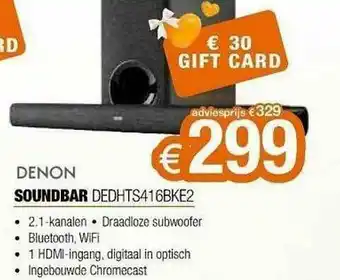 Expert Denon Soundbar Dedhts416bke2 aanbieding