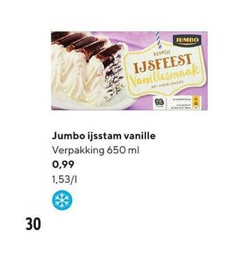 Jumbo Jumbo Ijsstam Vanille aanbieding