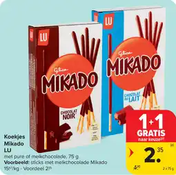 Carrefour Koekjes Mikado LU aanbieding