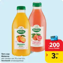 Carrefour Vers Sap Materne aanbieding
