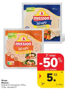 Carrefour Wraps Mission aanbieding