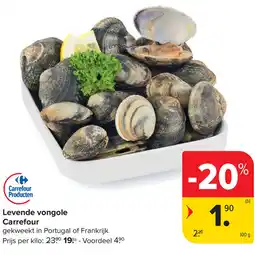 Carrefour Levende vongole Carrefour aanbieding