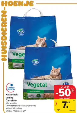 Carrefour Kattenbakvulling Carrefour aanbieding