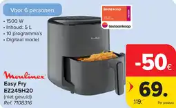 Carrefour Moulinex Easy Fry EZ245H20 aanbieding