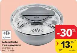 Carrefour Automatische inox slazwierder aanbieding
