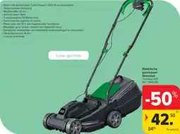 Carrefour Elektrische grasmaaier Greencut aanbieding