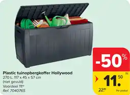Carrefour Plastic tuinopbergkoffer Hollywood aanbieding
