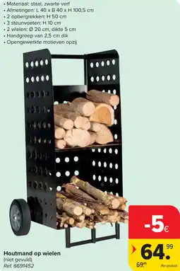 Carrefour Houtmand op wielen aanbieding