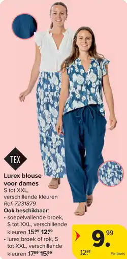 Carrefour Lurex Blouse voor dames aanbieding
