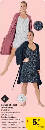 Carrefour Caraco of short voor dames aanbieding