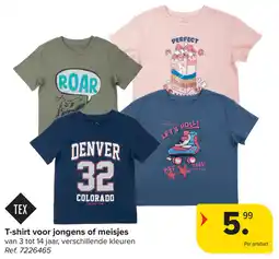 Carrefour T-shirt voor jongens of meisjes aanbieding
