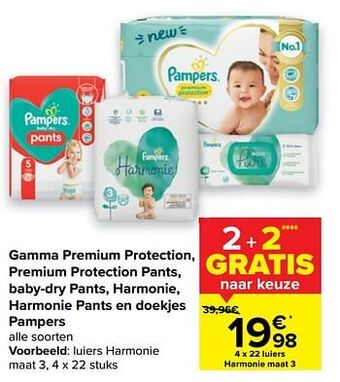 Carrefour Market Luiers harmonie maat 3 aanbieding
