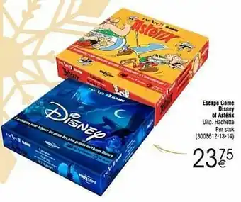 Cora Escape game disney of astérix aanbieding