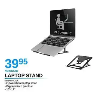 Newstar laptop stand nsls085black