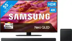 Coolblue Samsung 55 Neo QLED QN90F 4K (2025) + Samsung HW-QS700F (2025) aanbieding