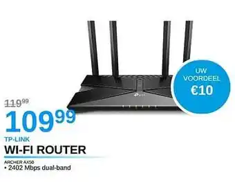AUVA Tp-link wi-fi router archer ax50 aanbieding