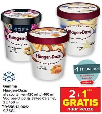 Carrefour Market Pot ijs salted caramel aanbieding