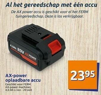 Action Ax - power oplaadbare accu aanbieding