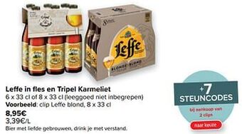 Carrefour Clip leffe blond aanbieding